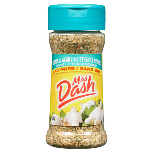 Mrs Dash Salt-free Garlic & Herb 70g