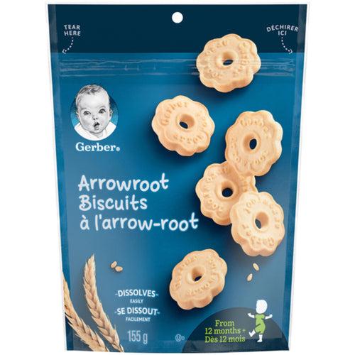 Gerber Arrowroot Biscuits Baby Snacks 155g