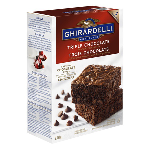 Ghirardelli Premium Triple Chocolate Brownie Mix 5ct 2.83kg