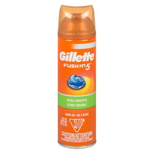 Gillette Fusion5 Ultra Sensitive Shave Gel 198g