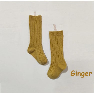 Ribbed Knee High Socks Unisex