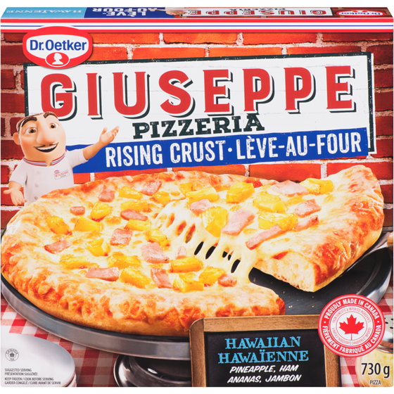 Dr. Oetker Guiseppe Hawiian Rising Crust Pizza 730g