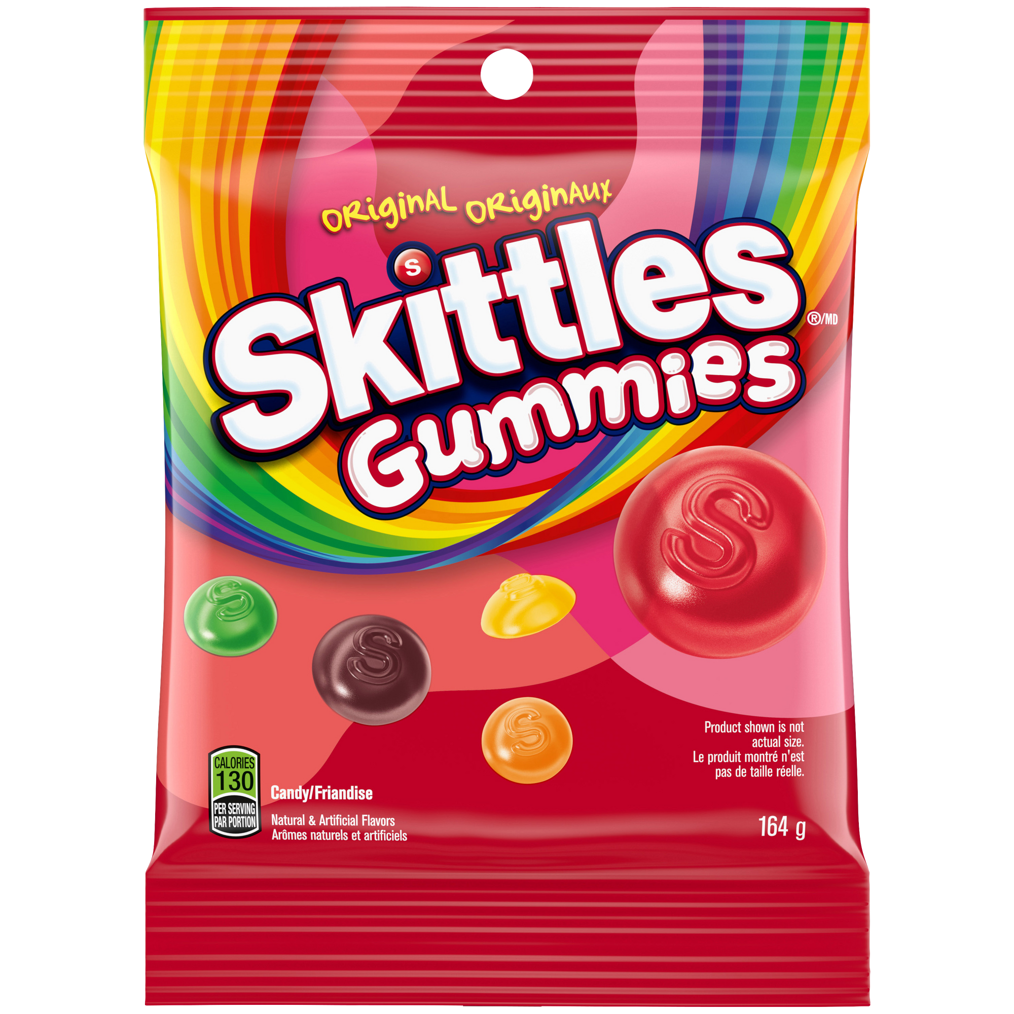 Skittles Original Gummy Candy Bag 164g