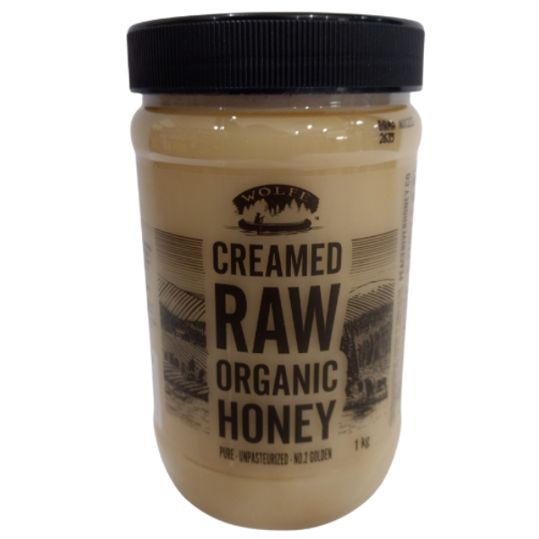 Creamed Raw Organic Honey 1kg
