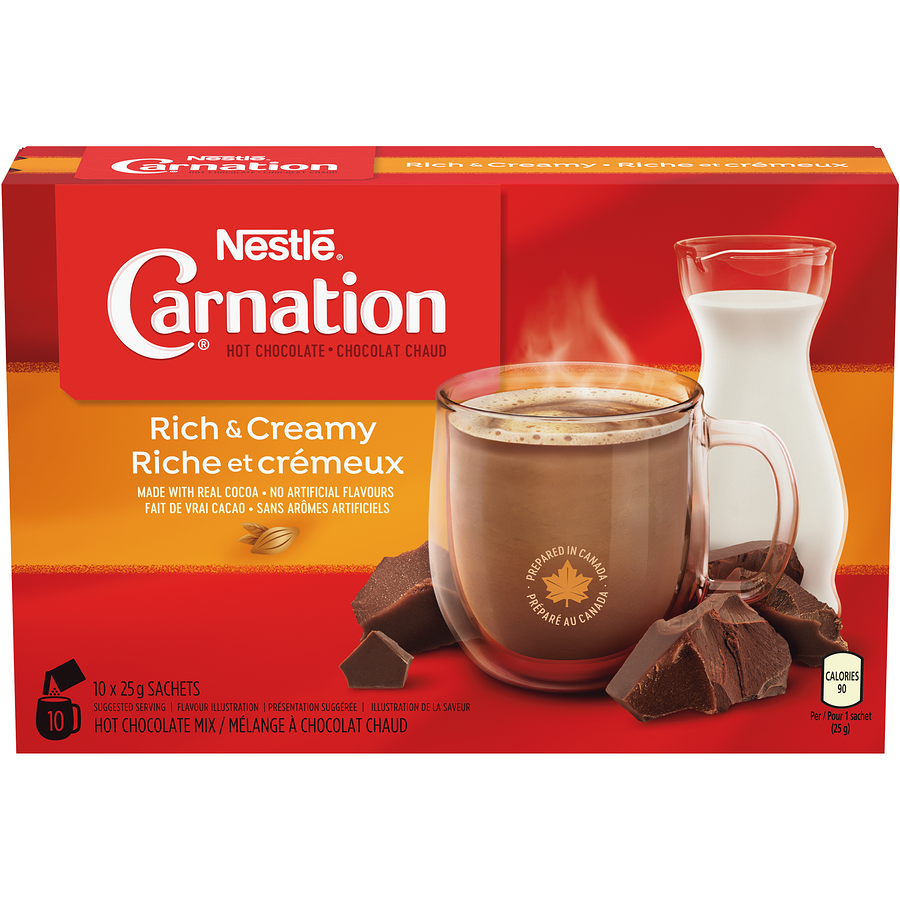 Carnation Rich and Creamy Hot Chocolate 25g x 10
