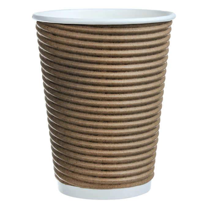 Cafe Express 12oz Insulated Brown Ripple Cups 100ct