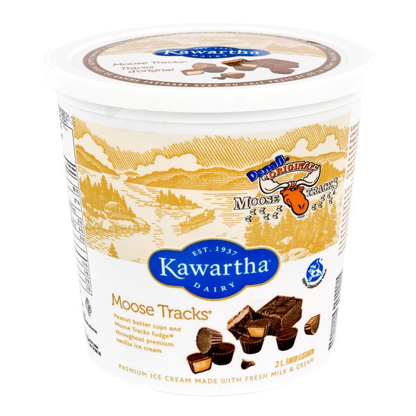 Kawartha Premium Moose Tracks Ice Cream 2l