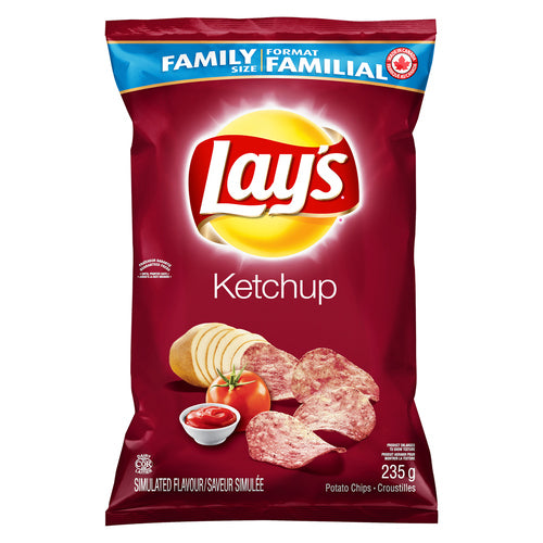 Lay's Ketchup Chips Family Size 235g