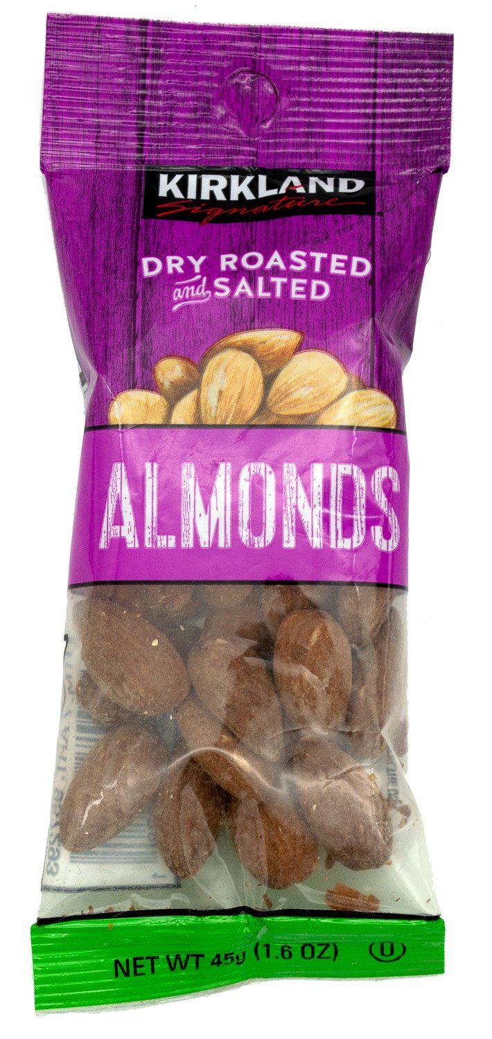 Kirkland Dry Roasted & Salted Almonds 45g
