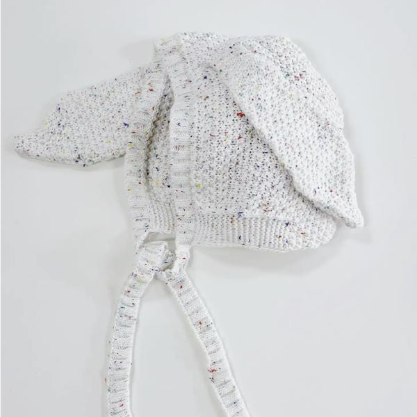 Adored Sugar Sprinkles Knit Bunny Bonnet 0-1Y