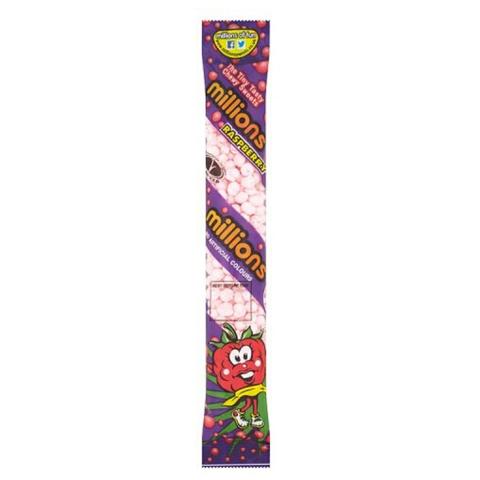 Millions Tubes Raspberry Candy 60g