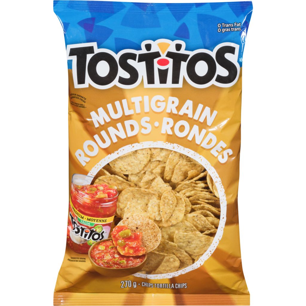 Tostitos Multigrain Rounds Tortilla Chips 270g