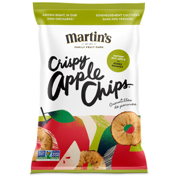 Martin's Crispy Apple Chips Nothin But Apple 22g