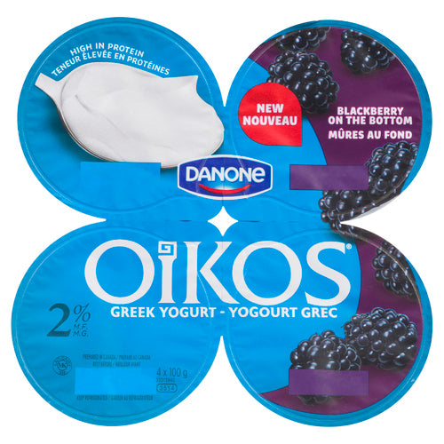 Oikos Blackberry 2% Greek Yogurt 4 x 100 g