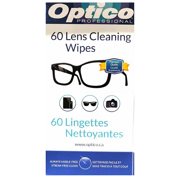 Optico Cleaning Wipes 60ct