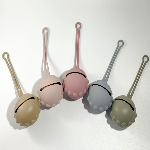 Olive Silicone Pacifier Holder