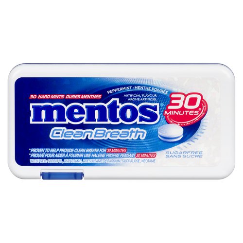 Mentos Peppermint Clean Breath Mints 21g