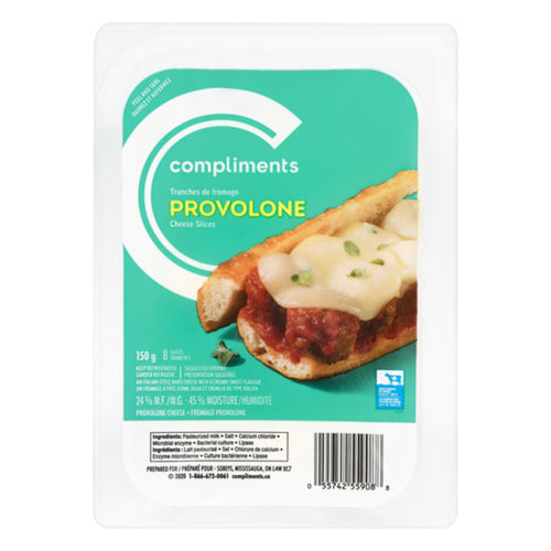 Compliments Sliced Provolone Cheese 150g