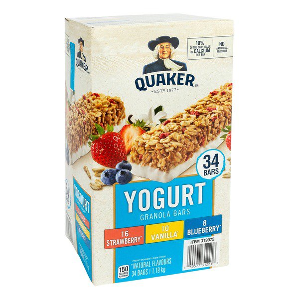 Quaker Yogurt Bars Assorted Flavors 40ct