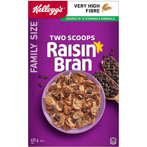 Kellogg's Raisin Bran Cereal 625g