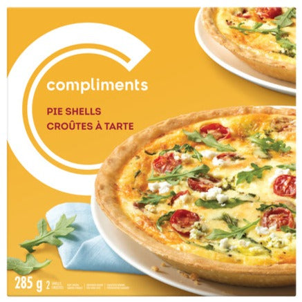 Compliments Regular 9" Pie Shells 285g