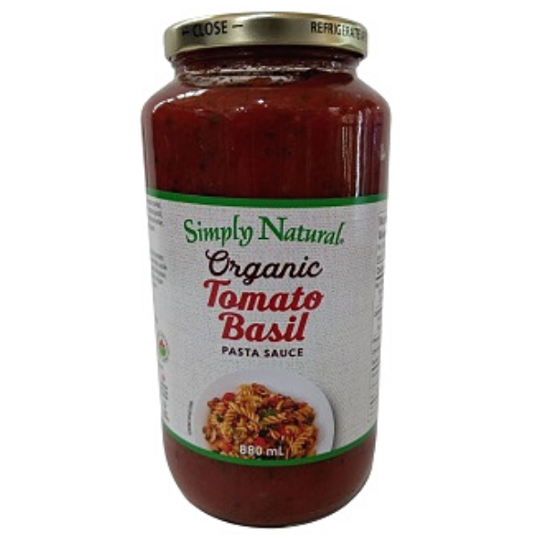 Simply Natural Organic Tomato Basil Pasta Sauce 880ml