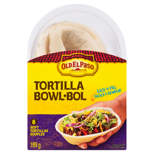 Old El Paso Soft Tortilla Bowls 8ct 189g