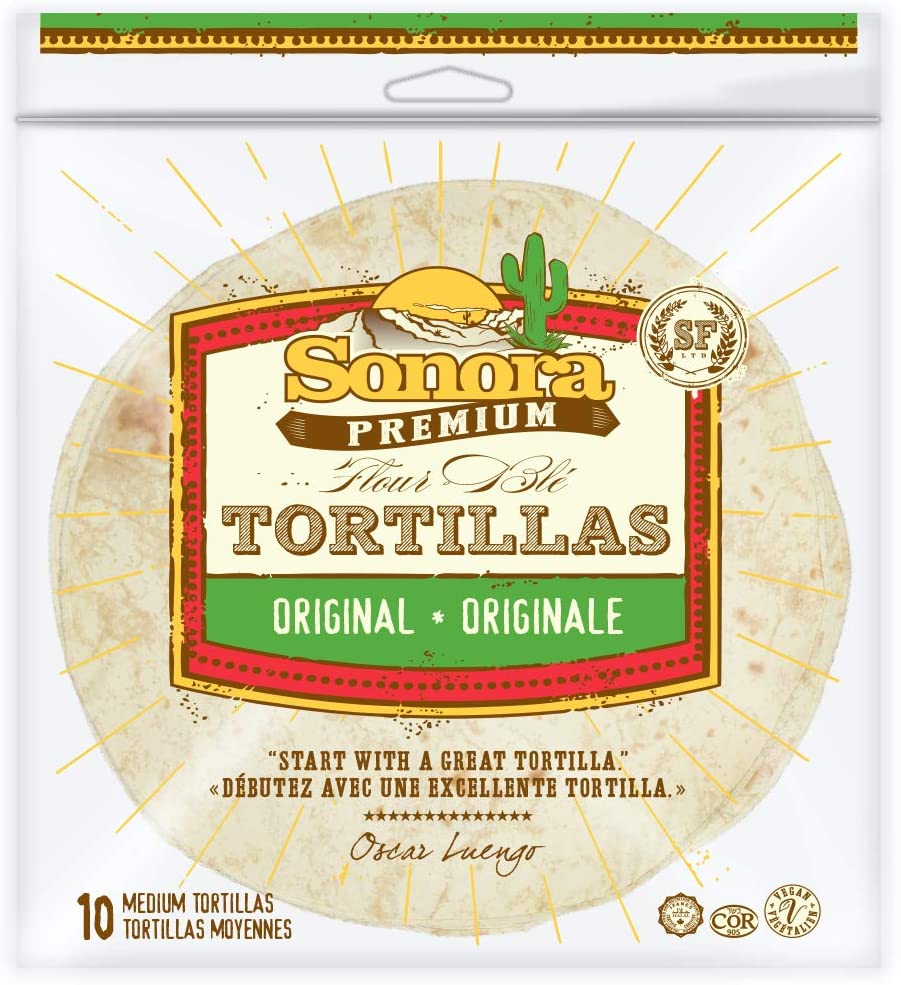 Sonora Premium Original Medium Frozen Flour Tortillas 10ct