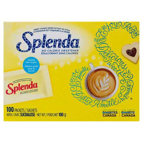 Splenda Sweetener 100 packets 100g