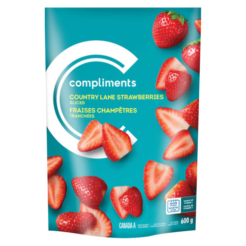 Compliments Country Lane Frozen Sliced Strawberries 600g
