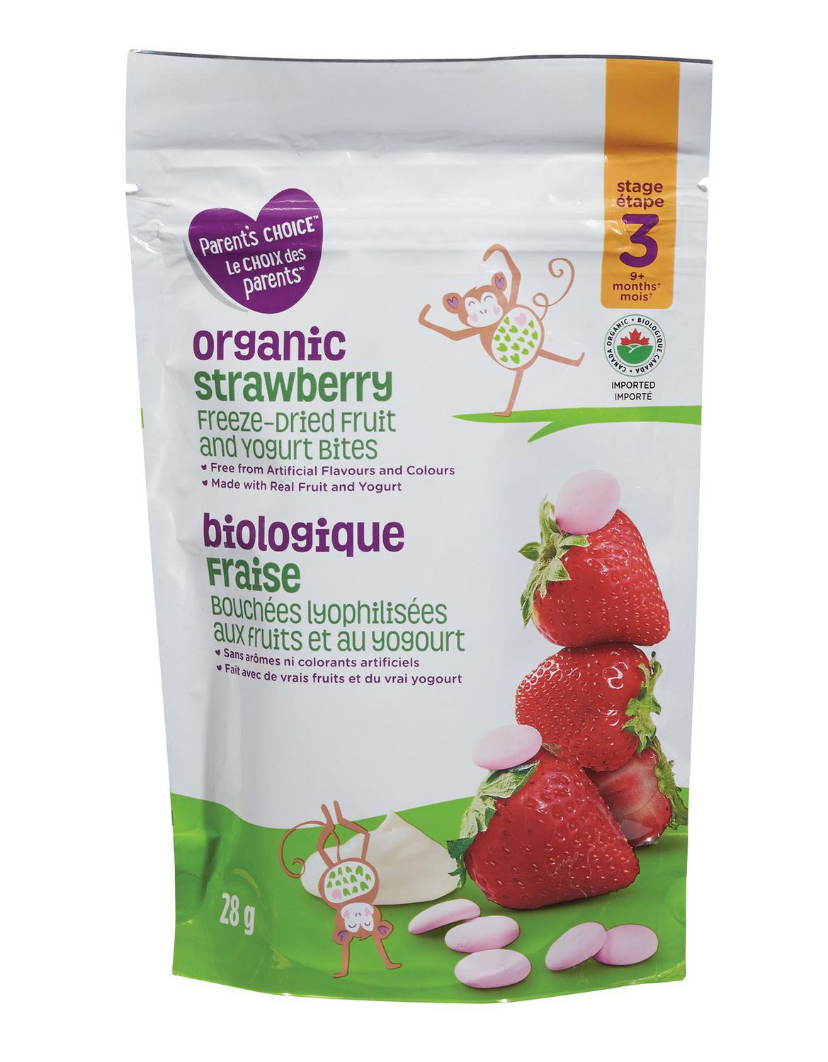 Parent's Choice Strawberry Yogurt Bites 28g