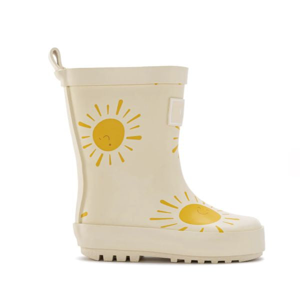 Yellow Shoes Sunshine Rain Boots Toddler Size 8