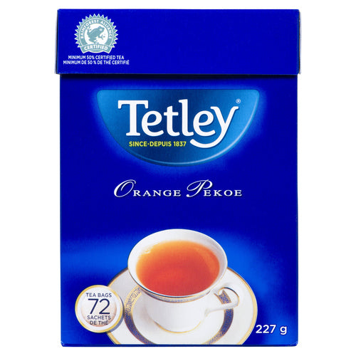 Tetley Orange Pekoe Tea 72ct 227g