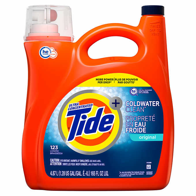 Tide Coldwater Clean Original HE Liquid Detergent 123 Loads 4.87l