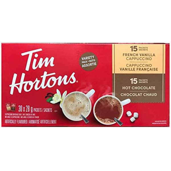 Tim Hortons Hot Chocolate Variety Pack 30 x 28g