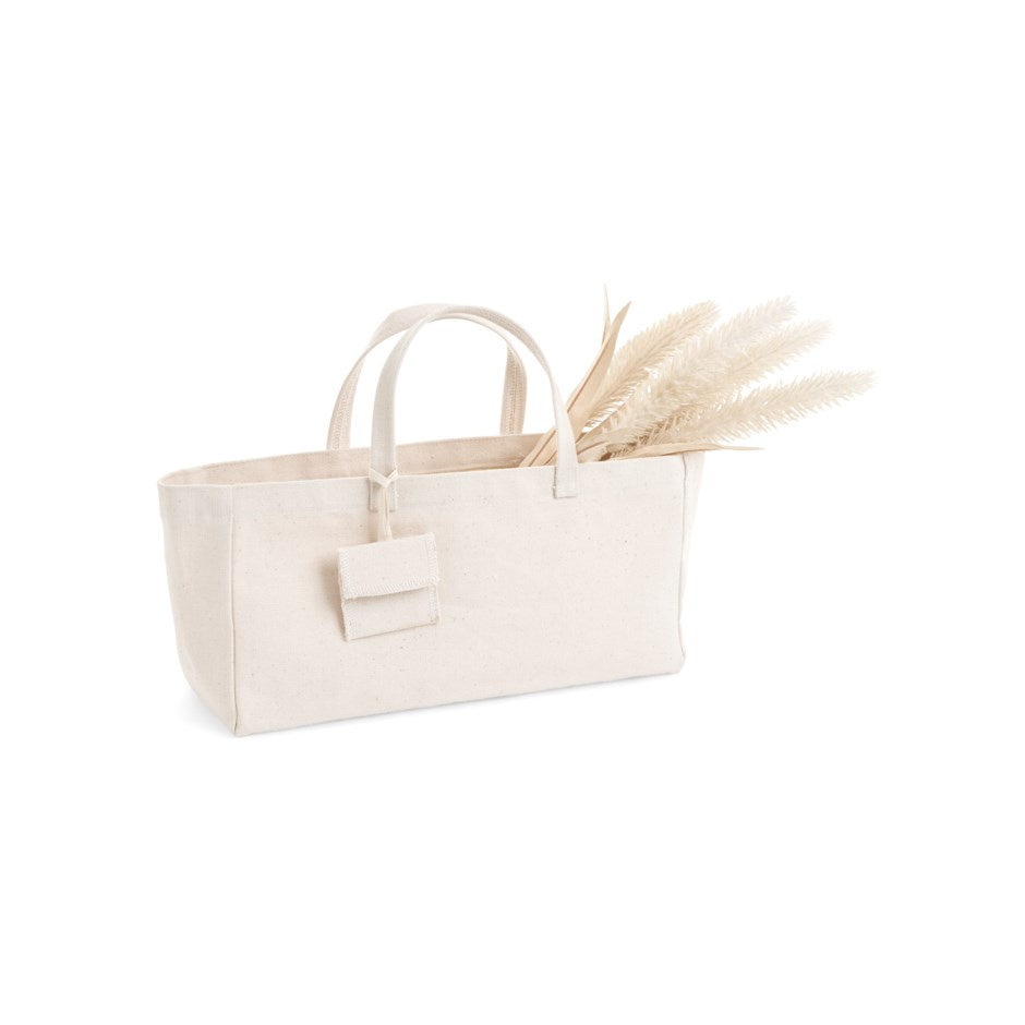 Accents De Ville Tote Bag Cotton Natural 13x6