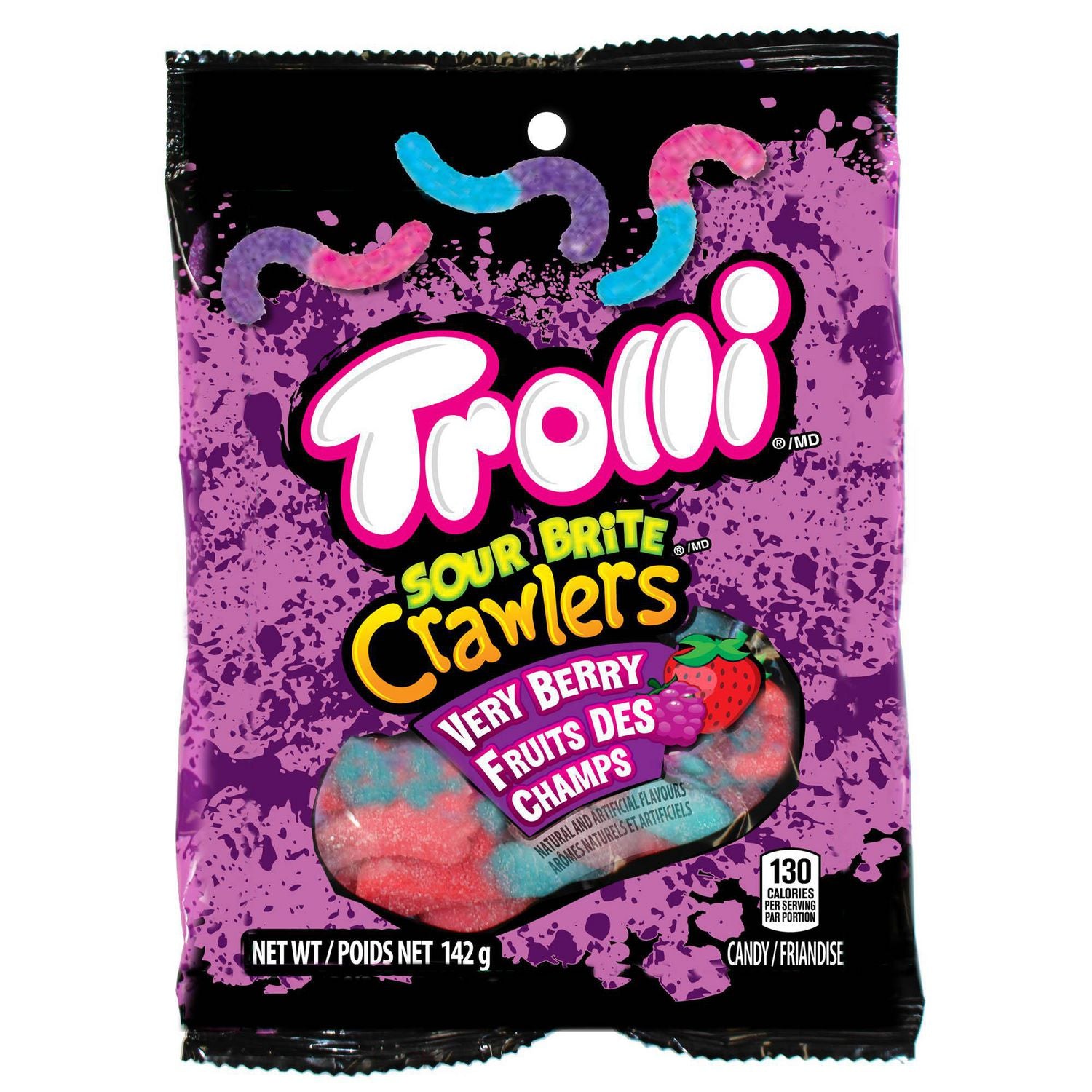 Trolli Very Berry Sour Brite Crawlers Candy142g