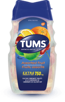 Tums Assorted Fruit Antacid 100ct 750mg