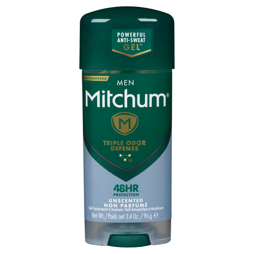 Mitchum Mens Gel Advanced Unscented Deodorant 96g
