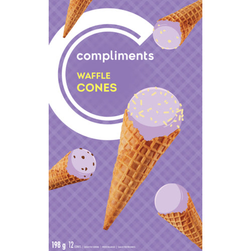 Compliments Waffle Cones 12ct 198g