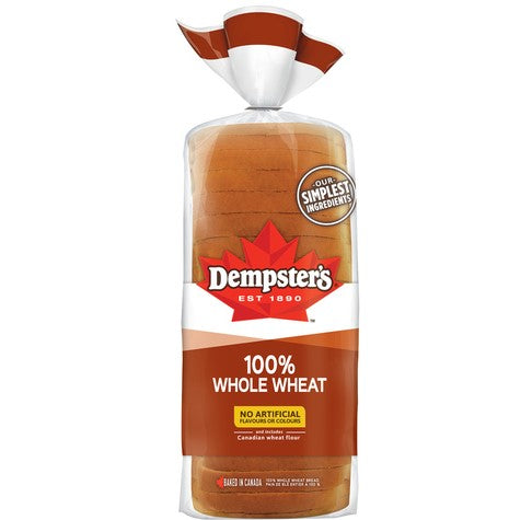 Dempsters Whole Wheat Bread Frozen 675g