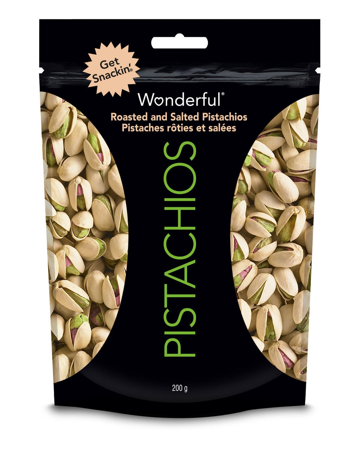 Wonderful Roasted & Salted Shelled Pistachios 170g